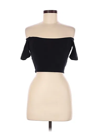 Pre-owned American Apparel Tube Top Black Strapless Neckline Tops