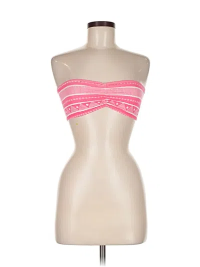 Pre-owned American Apparel Tube Top Pink Strapless Neckline Tops