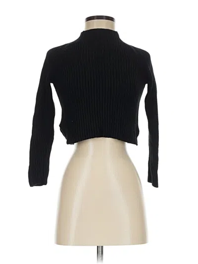 Pre-owned American Apparel Turtleneck Sweater In Black