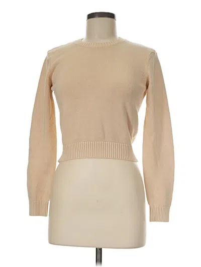 Pre-owned American Apparel Turtleneck Sweater In Tan