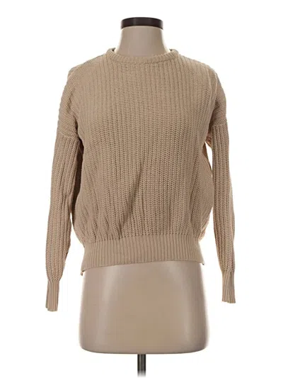 Pre-owned American Apparel Turtleneck Sweater In Tan