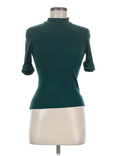 Pre-owned American Apparel Turtleneck Sweater In Teal