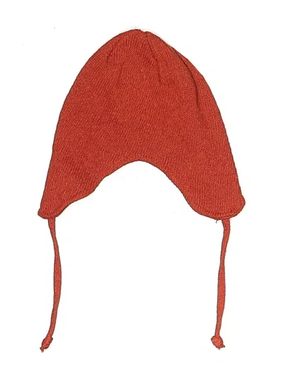 Pre-owned American Apparel Kids' Winter Hat In Orange