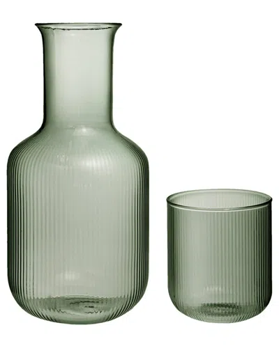 American Atelier 2pc Carafe & Cup Set In Green