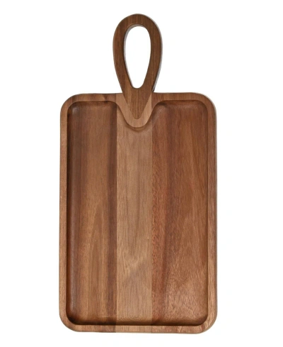 American Atelier Acacia Wood Cutting Board With Handle In Brown