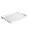 American Atelier Angular Tray, 14" X 19" In White
