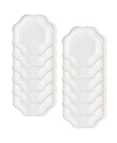 AMERICAN ATELIER BAROQUE CHARGER PLATE 12 PIECE DINNERWARE SET, SERVICE FOR 12