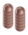 American Atelier Beaded Charger Plate 12 Piece Dinnerware Set, Service For 12 In Pink
