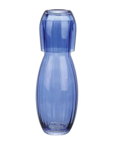 American Atelier Bedside Carafe 2pc Set In Blue