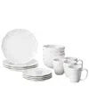 American Atelier Bianca Mistletoe 16pc Dinnerware Set