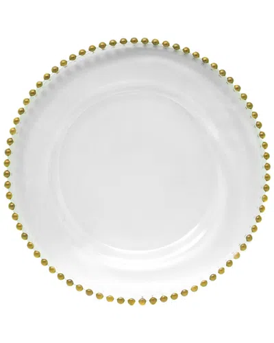 AMERICAN ATELIER AMERICAN ATELIER GOLD BEADED CHARGER PLATE