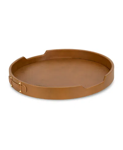 American Atelier Light Brown Round Tray
