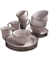 American Atelier Lucienne Gray - 16-piece Dinnerware Set