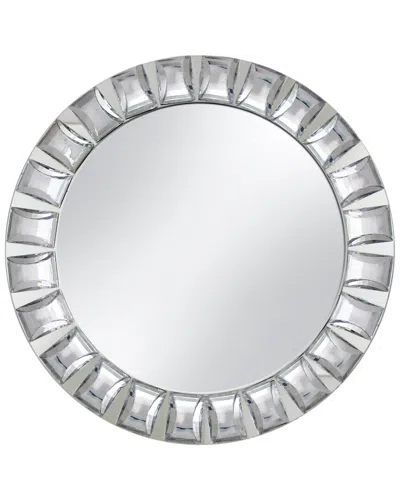 American Atelier Mirror Charger Plate With Big Beads