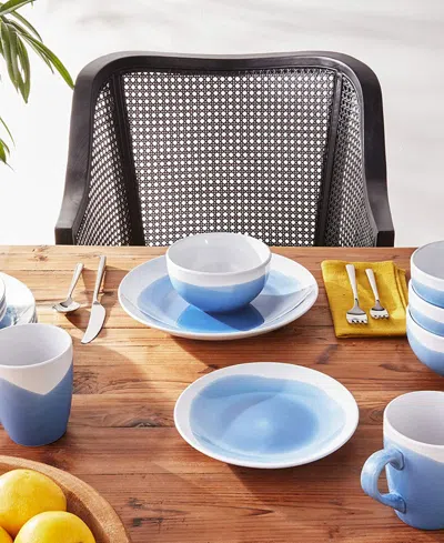 American Atelier Oasis 16 Pc Dinnerware Set In Blue