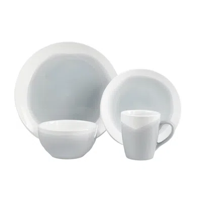 American Atelier Oasis 16 Pc Dinnerware Set In Blue,gray