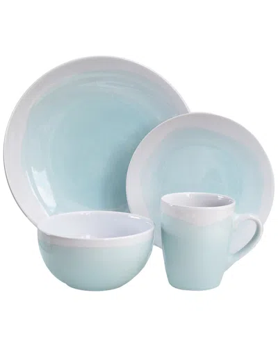 American Atelier Oasis 16pc Dinner Set In Blue