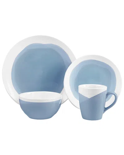 American Atelier Oasis Blue 16pc Dinnerware Set