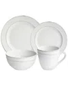 American Atelier Olivia White 16pc Dinnerware Set