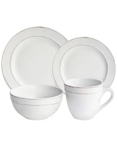 American Atelier Olivia White 16pc Dinnerware Set