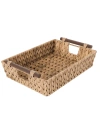 AMERICAN ATELIER RECTANGULAR HYACINTH TRAY WITH HANDLES