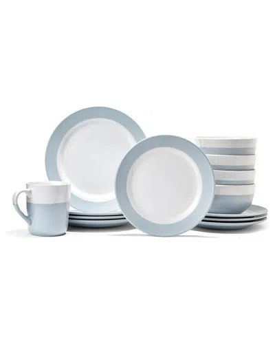 American Atelier Serene 16pc Dinnerware Set In Blue