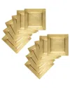 American Atelier Set Of 12 Square Charger Plates