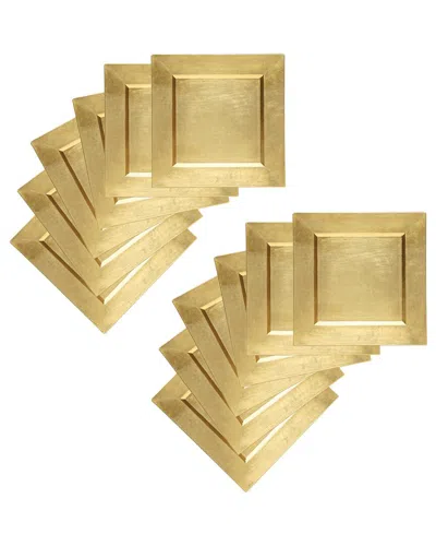 AMERICAN ATELIER AMERICAN ATELIER SET OF 12 SQUARE CHARGER PLATES