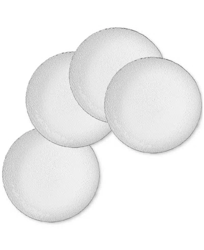 American Atelier Shine Silver Charger Plate 13", Set Of 4