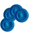 American Atelier Sunray Cobalt Glass Charger Plate 13", Set Of 4 In Blue