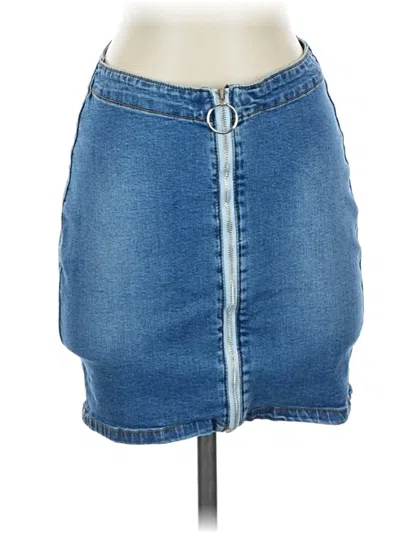 Pre-owned American Bazi Denim Skirt In Blue