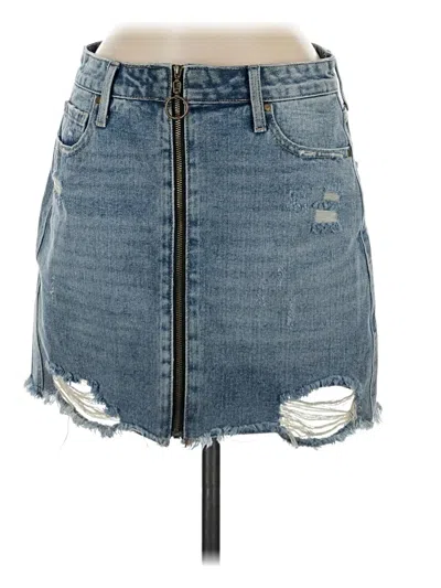 Pre-owned American Bazi Denim Skirt In Blue