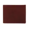 American Bison Men's Oil Pull Up Leather Slim Bifold Wallet In Brown