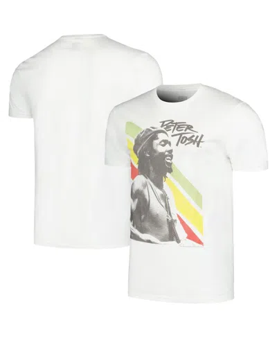American Classics Men's And Women's White Peter Tosh Rasta Stripes Graphic T-shirt