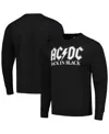American Classics Men's Black Acdc Back In Black Pullover Sweatshirt In Black