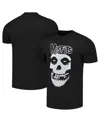 American Classics Men's Black Misfits Outline Skull T-shirt In Black