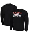 American Classics Men's Black The Real Ghostbusters Logo Pullover Sweatshirt In Black