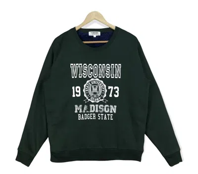 Pre-owned American Classics X American College Vintage Madison State University Sweatshirt In Green