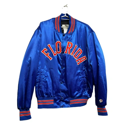 Pre-owned American College X Florida Gators Vintage Florida Gators College Jacket Varsity Bomber Size Xl In Blue