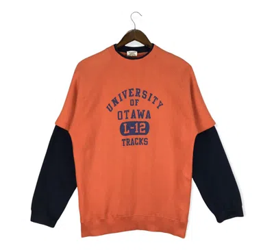 Pre-owned American College X Vintage University Of Otawa Sweatshirt In Orange