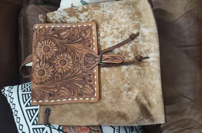 American Darling Cowhide Leather Backpack In Tan In Neutral