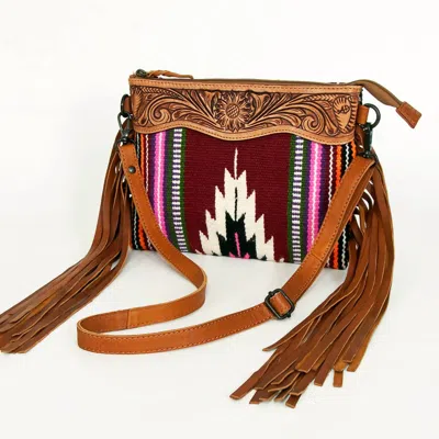 American Darling Crossbody Messenger Bag In Pink In Multi