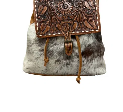 American Darling Women's Backpack In Brown/cowhide In Multi