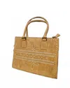 American Darling Women's Boot Stitch Tote Bag In Tan
