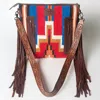 American Darling Women's Cecil Crossbody Messenger Bag In Brown In Multi