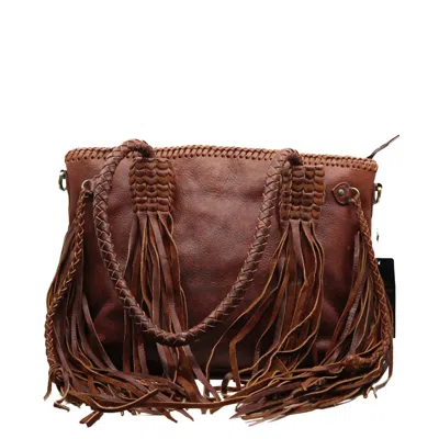 American Darling Women's Crossbody Leather Bag In Brown