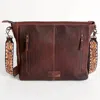 American Darling Women's Crossbody Messenger Bag In Brown In Brown