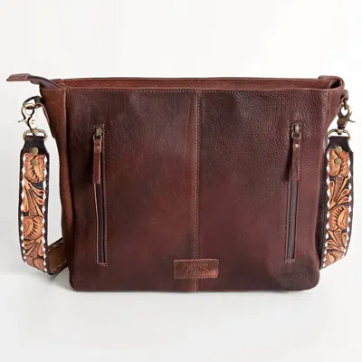 American Darling Women's Crossbody Messenger Bag In Brown