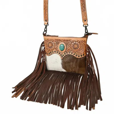 American Darling Women's Crossbody Messenger Bag In Brown