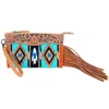 American Darling Women's El Paso Wristlet In Blue Multi In Multi